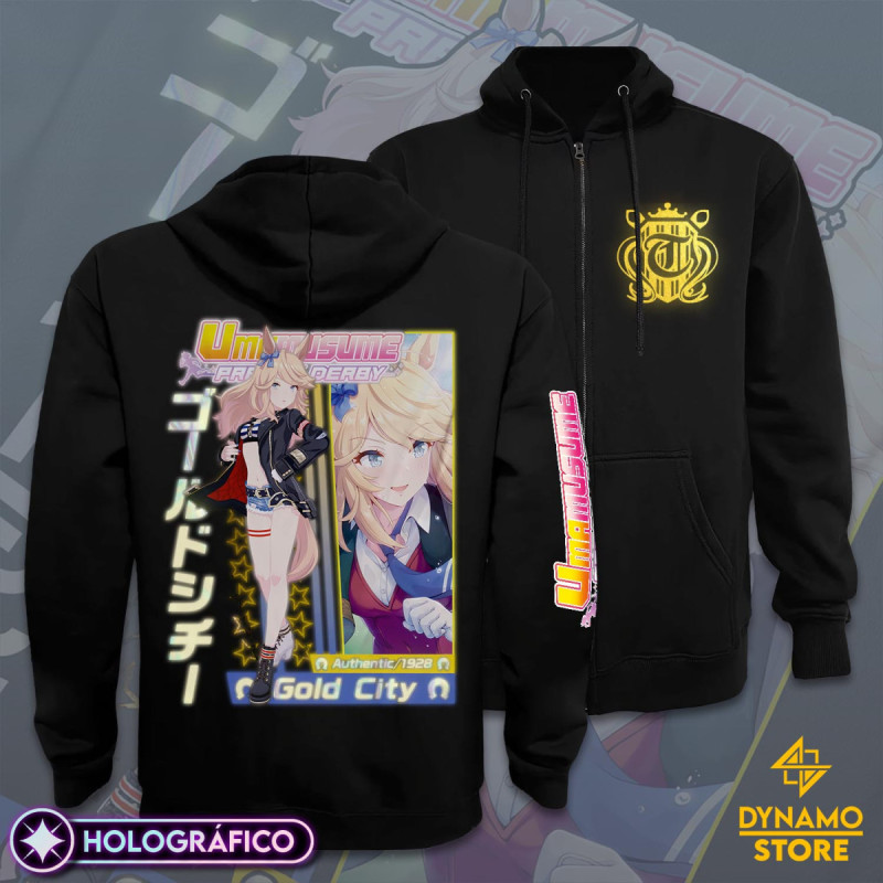Gold City - Umamusume - Poleron Holográfica